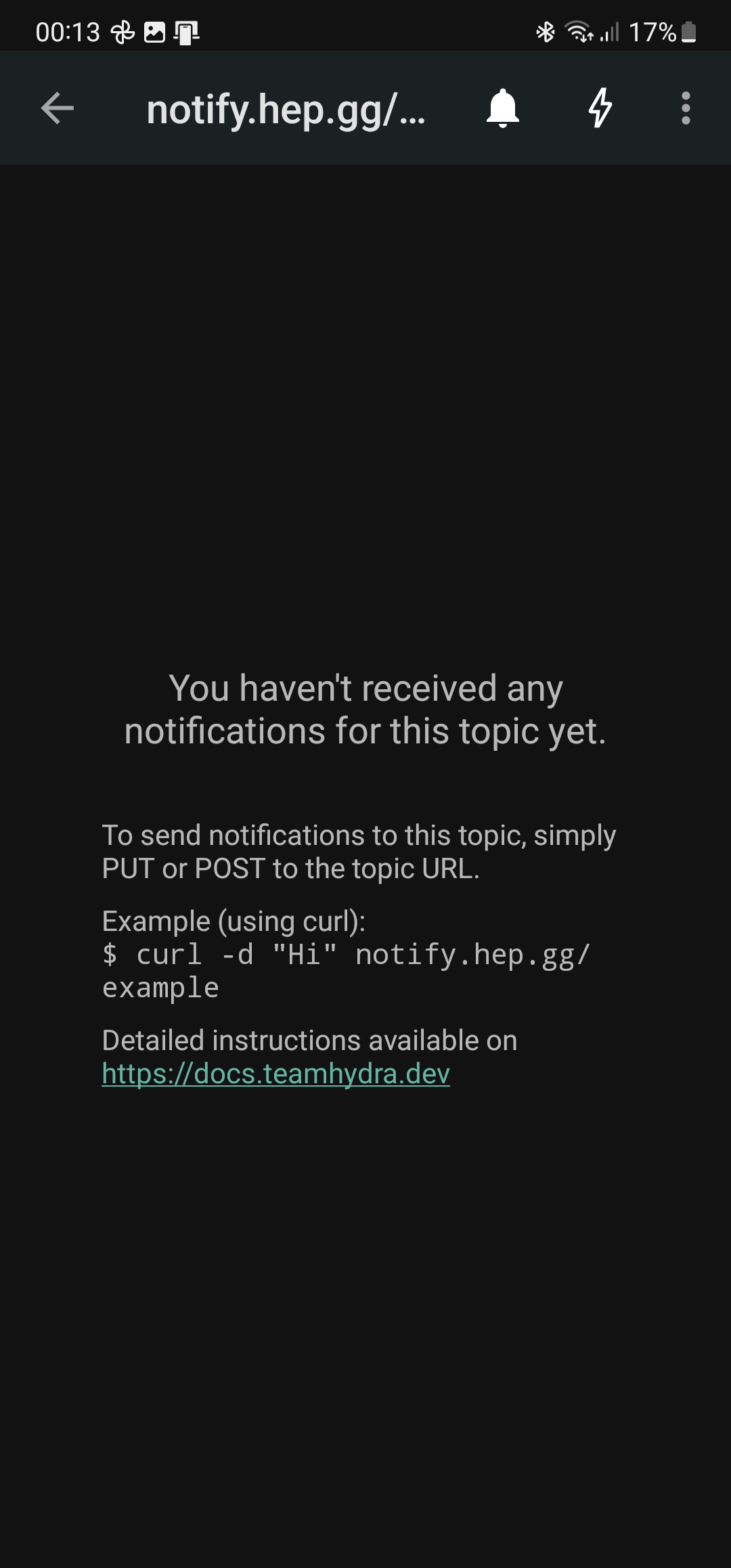 Android Notifier Example Topic